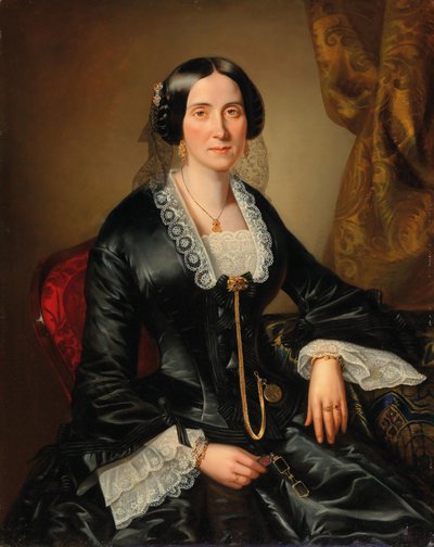 Porträt von Johanna Bujatti, geb. Alle, in Wien von Johann Christian Mayer